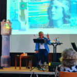 Erlend Clouston, literary executer of Nan Shepherd's will gave his animated lecture of her life