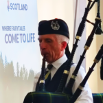 Bag pipe player